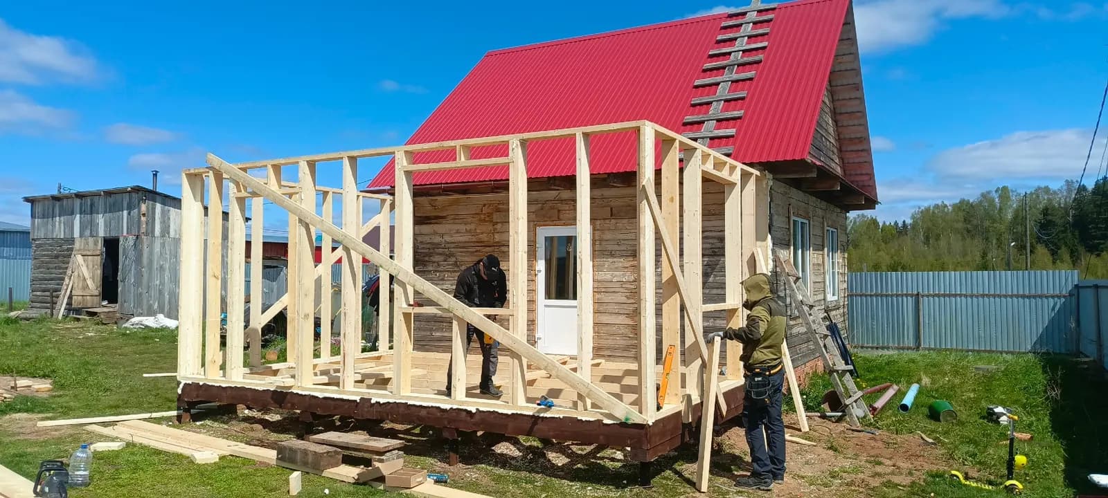 Пристройка к дому — пример работы бригады Опыт Строй