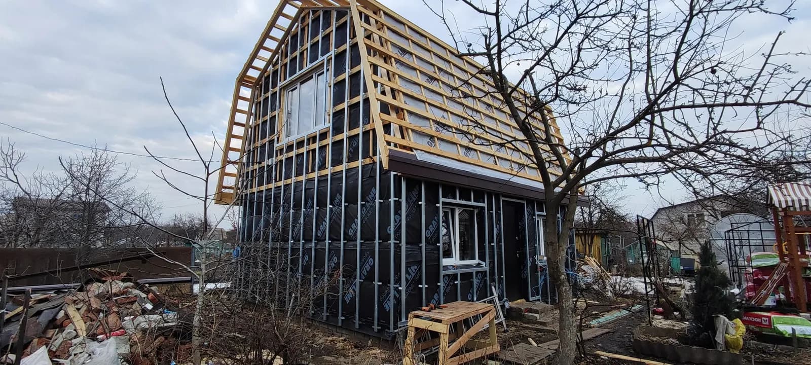 Ремонт кровли частного дома — работа бригады Опыт Строй