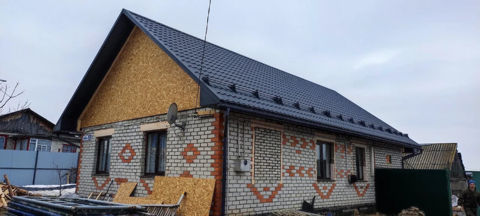 Ремонт кровли частного дома — работа бригады Опыт Строй
