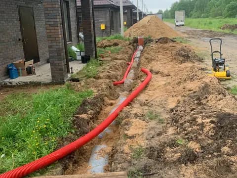 Отмостка и площадка — работа бригады Опыт Строй